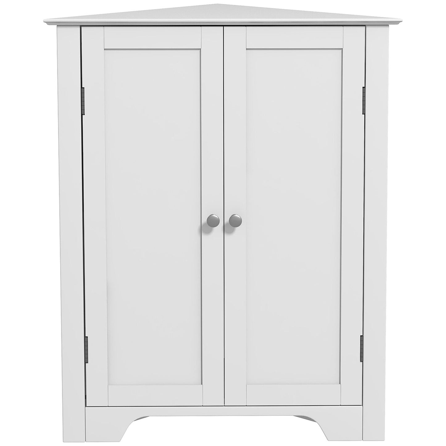 Corner Bathroom Cabinet Freestanding Bathroom Storage Unit W/ Adjustable Shelf